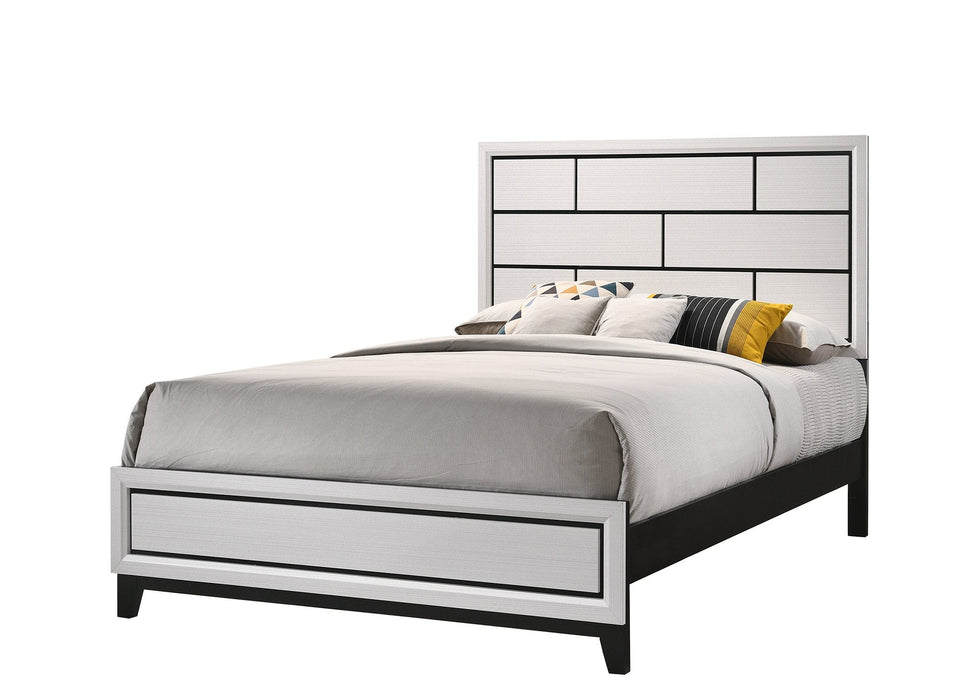 Akerson Chalk White Panel Bedroom Set - Gate Furniture