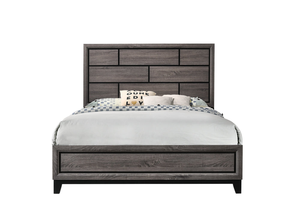 Akerson Gray Panel Bedroom Set - Gate Furniture