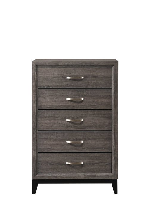 Akerson Gray Panel Bedroom Set - Gate Furniture