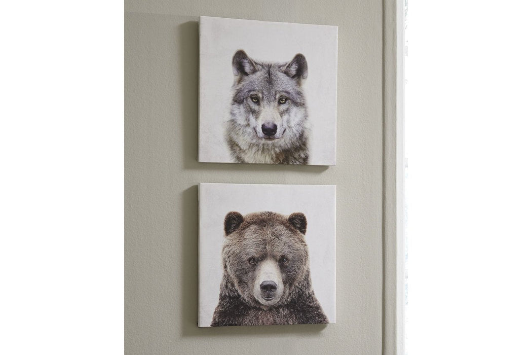Albert Gray/Brown Wall Art (Set of 2) - A8000261 - Gate Furniture