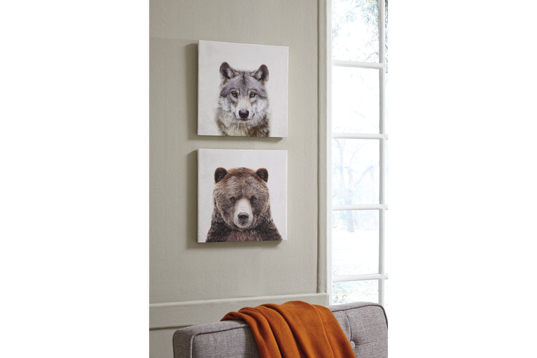 Albert Gray/Brown Wall Art (Set of 2) - A8000261 - Gate Furniture