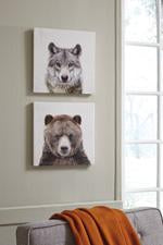 Albert Gray/Brown Wall Art (Set of 2) - A8000261 - Gate Furniture