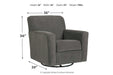 Alcona Charcoal Accent Chair - 9831042 - Gate Furniture