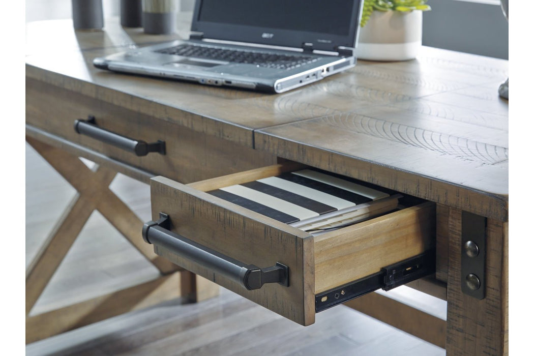 Aldwin Gray Home Office Lift Top Desk - H837-54 - Gate Furniture
