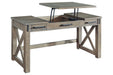 Aldwin Gray Home Office Lift Top Desk - H837-54 - Gate Furniture