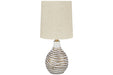 Aleela White/Gold Finish Table Lamp - L204194 - Gate Furniture