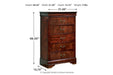 Alisdair Dark Brown Chest of Drawers - B376-46 - Gate Furniture