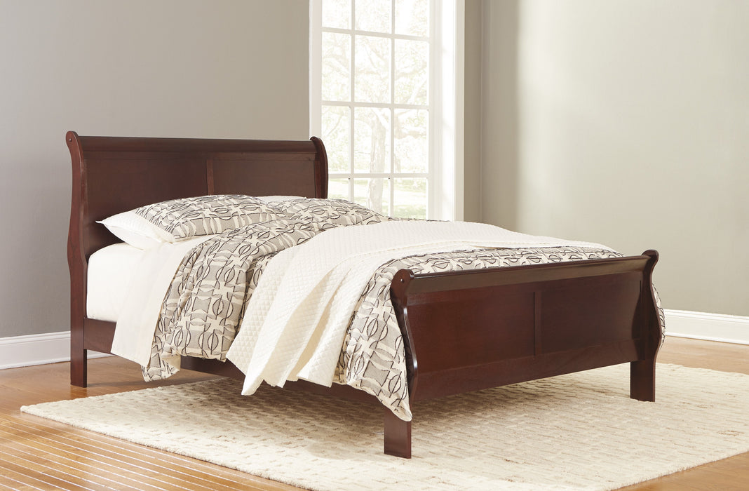 Alisdair Dark Brown King Sleigh Bed - Gate Furniture