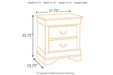 Alisdair Dark Brown Nightstand - B376-92 - Gate Furniture