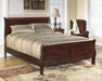 Alisdair Dark Brown Queen Sleigh Bed - Gate Furniture