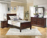 Alisdair Dark Brown Twin Sleigh Bed - Gate Furniture