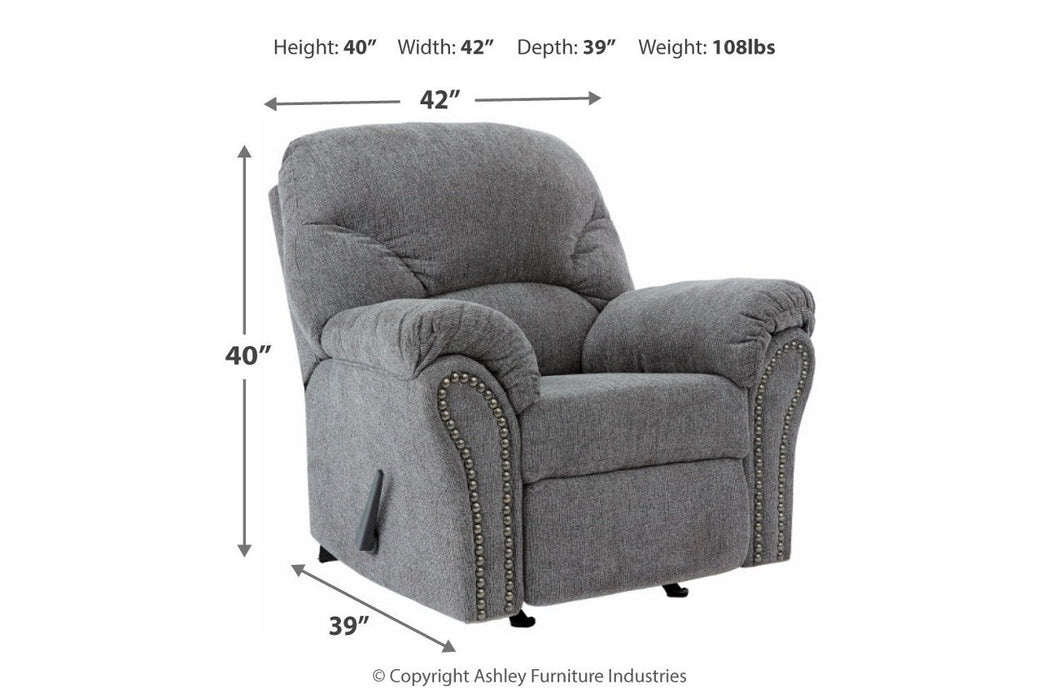 Allmaxx Pewter Recliner - 2810525 - Gate Furniture