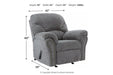 Allmaxx Pewter Recliner - 2810525 - Gate Furniture
