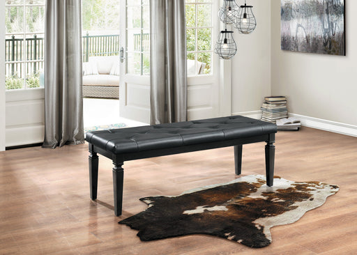 Allura Black Bedroom Bench - 1916BK-FBH - Gate Furniture
