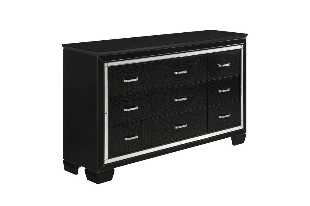 Allura Black Dresser - 1916BK-5 - Gate Furniture