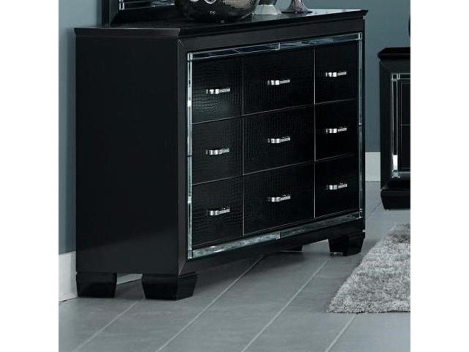 Allura Black Dresser - 1916BK-5 - Gate Furniture