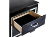 Allura Black LED Nightstand - 1916BK-4 - Gate Furniture