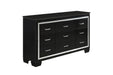 Allura Black LED Panel Bedroom Set - Gate Furniture
