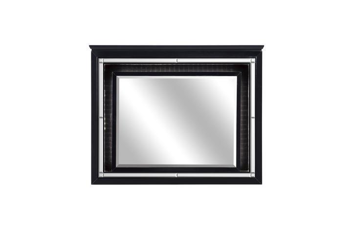 Allura Black LED Panel Bedroom Set - Gate Furniture