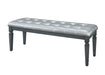 Allura Gray Bedroom Bench - 1916GY-FBH - Gate Furniture