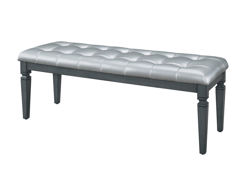 Allura Gray Bedroom Bench - 1916GY-FBH - Gate Furniture