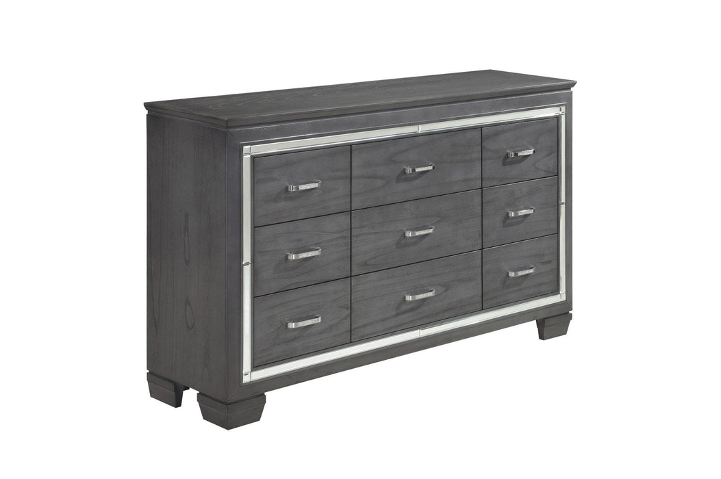 Allura Gray Dresser - 1916GY-5 - Gate Furniture