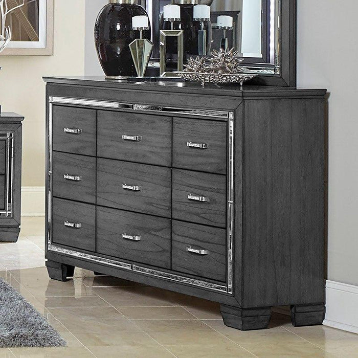Allura Gray Dresser - 1916GY-5 - Gate Furniture