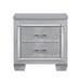 Allura Silver LED Nightstand - 1916-4 - Gate Furniture