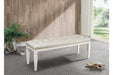 Allura White Bedroom Bench - 1916W-FBH - Gate Furniture