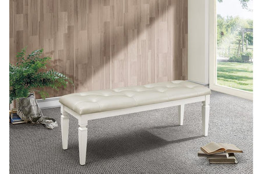 Allura White Bedroom Bench - 1916W-FBH - Gate Furniture