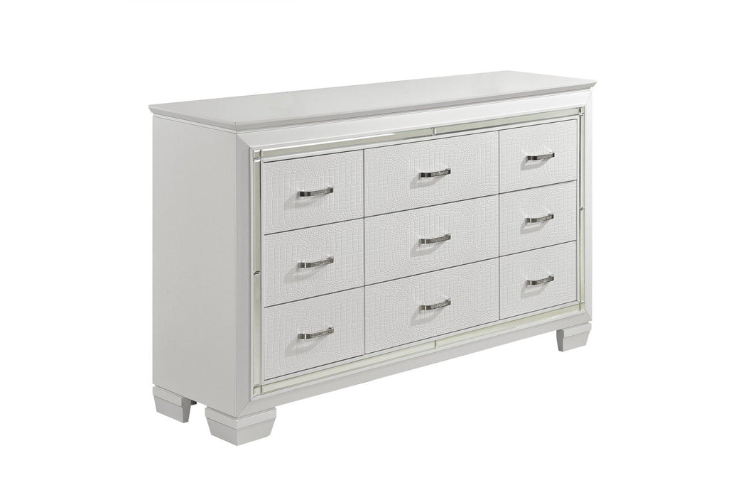 Allura White Dresser - 1916W-5 - Gate Furniture