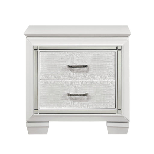 Allura White LED Nightstand - 1916W-4 - Gate Furniture
