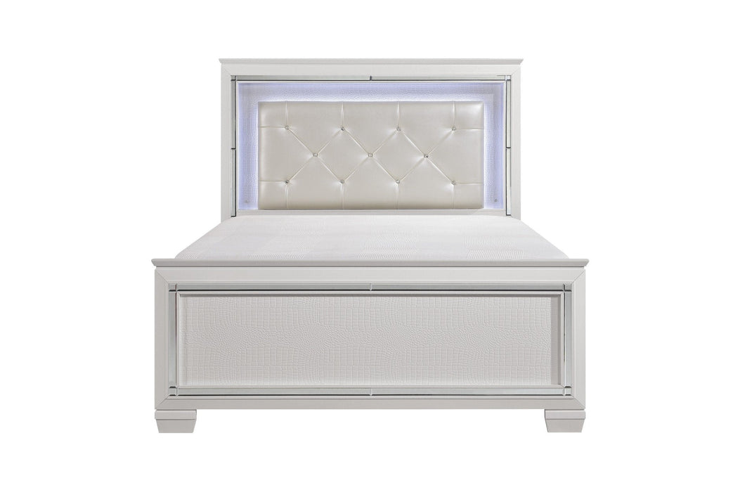 Allura White LED Panel Bedroom Set - Gate Furniture