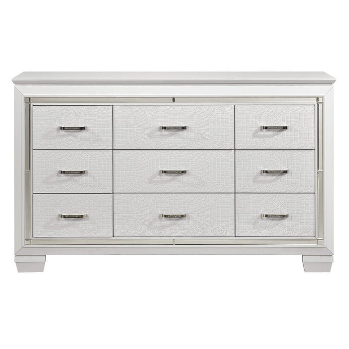 Allura White LED Panel Bedroom Set - Gate Furniture