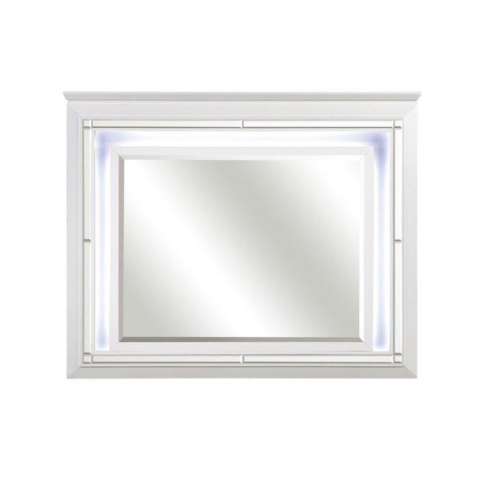 Allura White LED Panel Bedroom Set - Gate Furniture