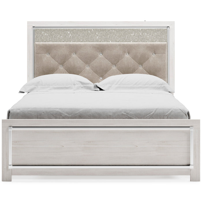 Altyra White Queen Panel Bed - Gate Furniture