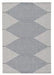 Alverno White/Blue Large Rug - R405001 - Gate Furniture