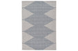Alverno White/Blue Medium Rug - R405002 - Gate Furniture