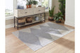 Alverno White/Blue Medium Rug - R405002 - Gate Furniture