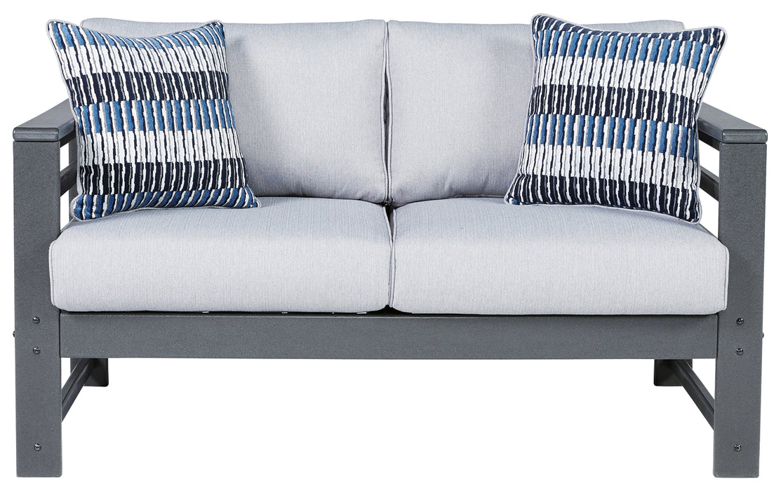 Amora Outdoor Loveseat with Cushion - P417-835 - In Stock Furniture