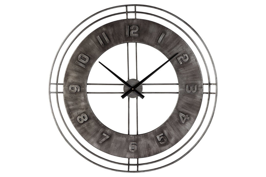 Ana Sofia Antique Gray Wall Clock - A8010068 - Gate Furniture