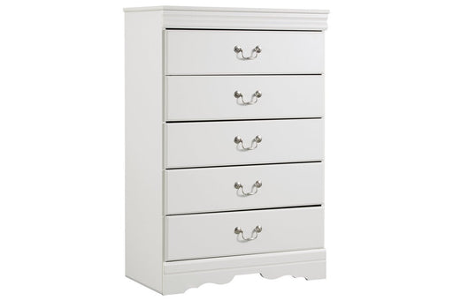 Anarasia White Chest of Drawers - B129-46 - Gate Furniture