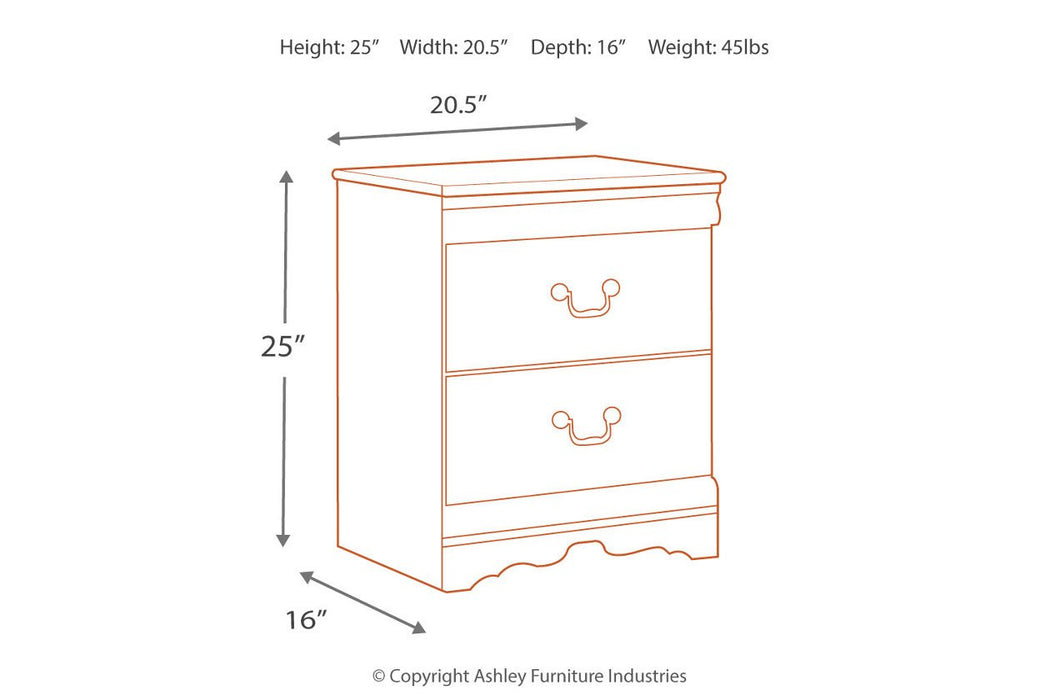 Anarasia White Nightstand - B129-92 - Gate Furniture