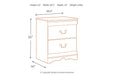 Anarasia White Nightstand - B129-92 - Gate Furniture