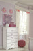 Anarasia White Youth Sleigh Bedroom Set - Gate Furniture