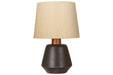 Ancel Black/Brown Table Lamp - L204204 - Gate Furniture