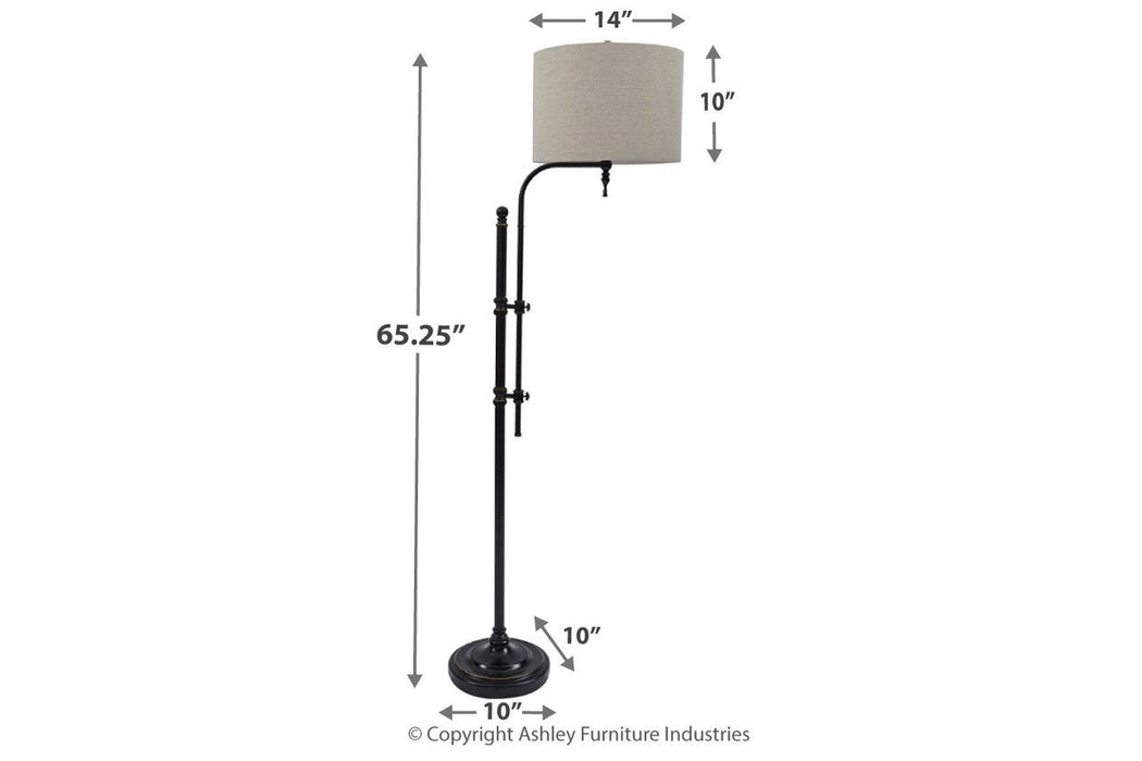 Anemoon Black Floor Lamp - L734251 - Gate Furniture