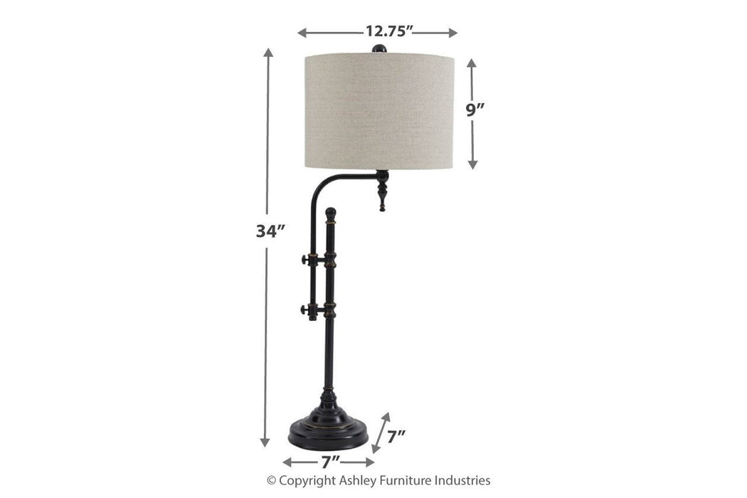 Anemoon Black Table Lamp - L734252 - Gate Furniture