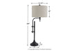 Anemoon Black Table Lamp - L734252 - Gate Furniture