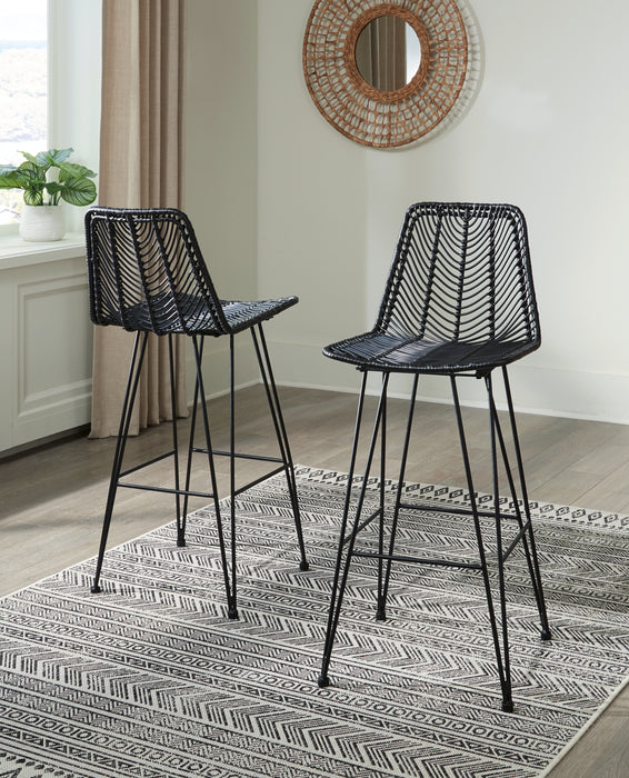 Angentree Bar Height Bar Stool (Set of 2) - D434-130 - In Stock Furniture